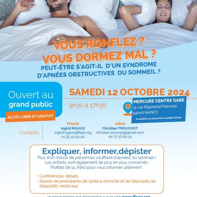 Journée Nationale des Apnées du sommeil