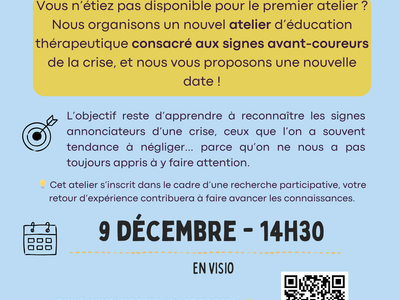 Atelier en visio : “À l’écoute de ses signes” – 9 décembre à 14h30