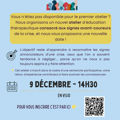 Atelier en visio : “À l’écoute de ses signes” – 9 décembre à 14h30