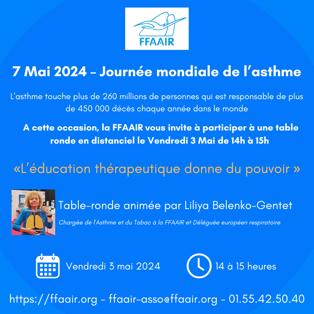 7 Mai 2024 – Journée Mondiale De L’asthme