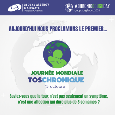 1ère journée mondiale de sensibilisation à la toux chronique