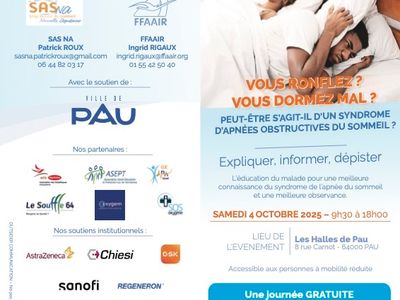 4 octobre 2025 - Journée Nationale de l'Apnée du Sommeil