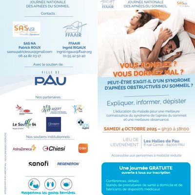 4 octobre 2025 - Journée Nationale de l'Apnée du Sommeil